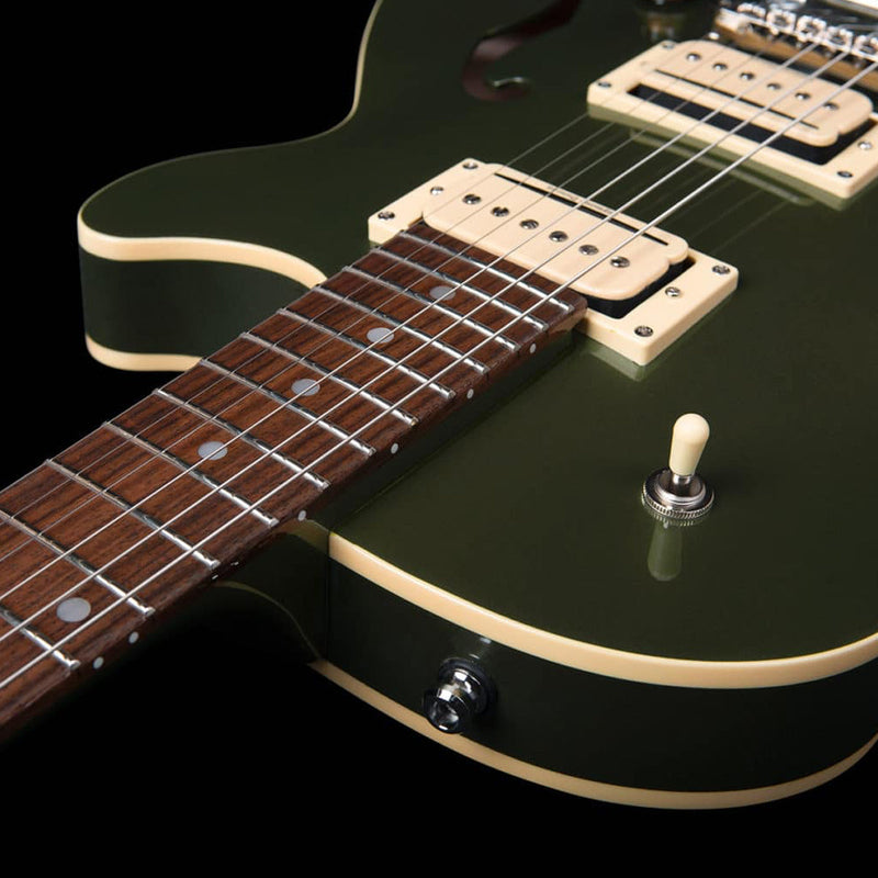 Godin Montreal Premiere LTD Semi-Acoustic Guitar ~ Desert Green with Bigsby and Bag