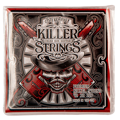 Killer Strings for Cigar Box Guitars - Set of 3 - Heavy Nickel