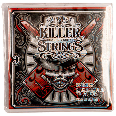 Killer Strings for Cigar Box Guitars - Set of 3 - Medium Nickel