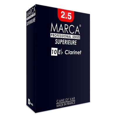 Marca Superieure Reeds ~ 10 Pack ~ Eb Clarinet ~ 2.5
