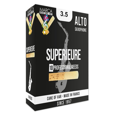 Marca Superieure Reeds ~ 10 Pack ~ Alto Sax ~ 3.5