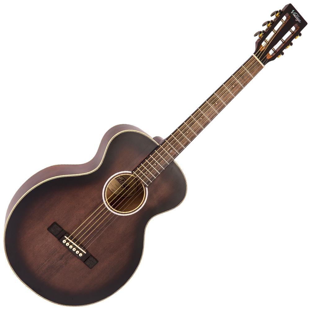 Vintage Historic Series 'Parlour' Acoustic Guitar ~ Aged