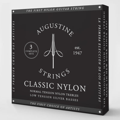 Augustine ABK Classic Black String Set ~ Pack of 3