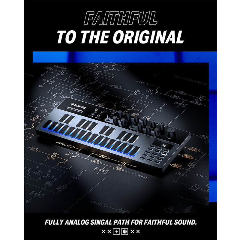 Donner ESSENTIAL Analog Bass Synthesiser and Sequencer