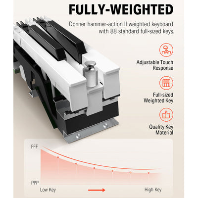 Donner DEP20 ~  88 Keys Portable Piano with Stand