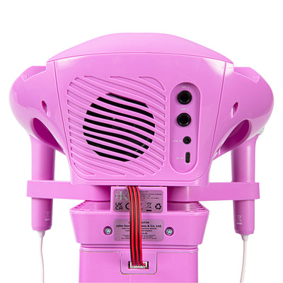 Easy Karaoke Bluetooth¸ Kids Singalong Pedestal Karaoke Machine ~ Pink