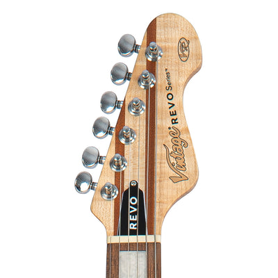 Vintage REVO Series 'Integra' Left-Hand Guitar ~ Satin Natural