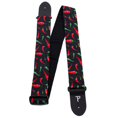 Perri's 2" Fabric Guitar Strap ~ Red Peppers