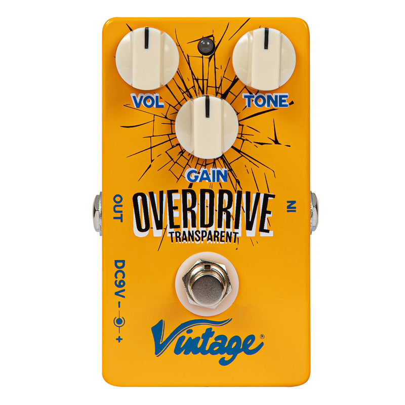 Vintage Transparent Overdrive Effects Pedal