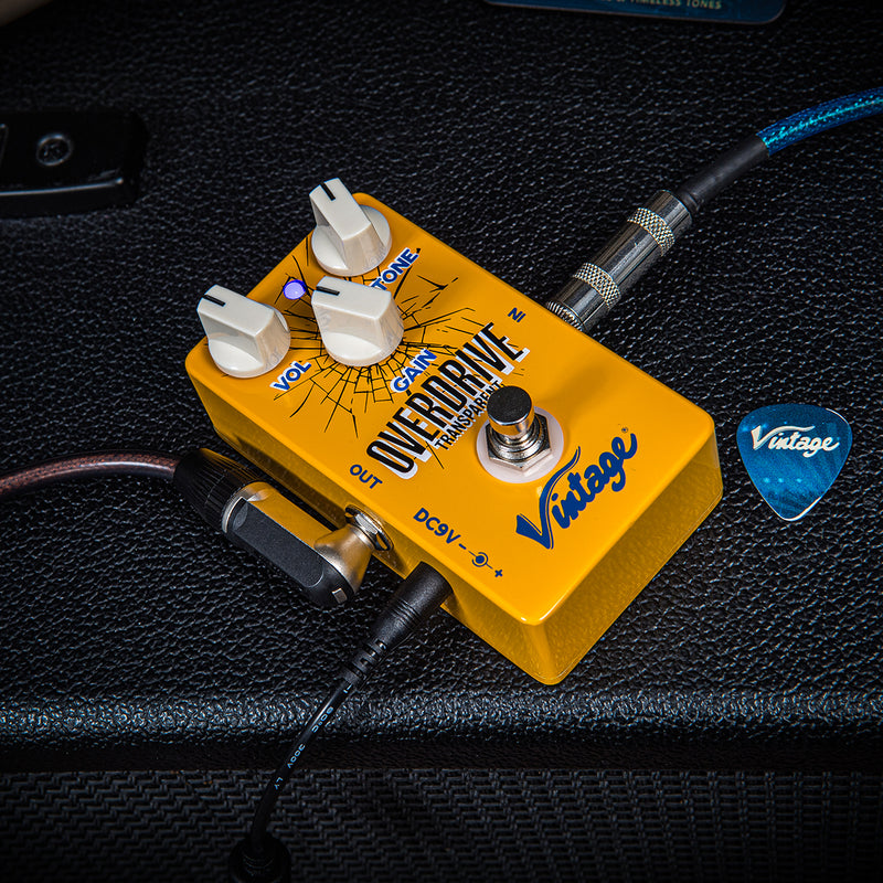 Vintage Transparent Overdrive Effects Pedal