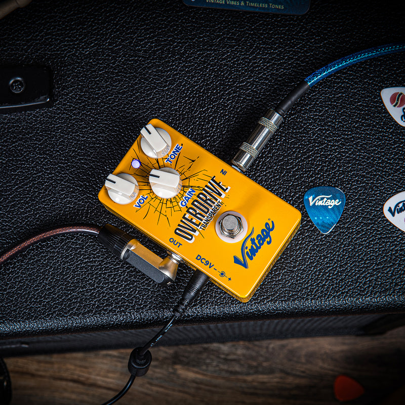 Vintage Transparent Overdrive Effects Pedal