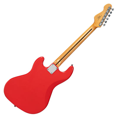 Vintage REVO Series Galactica Electric Guitar ~ Firenza Red