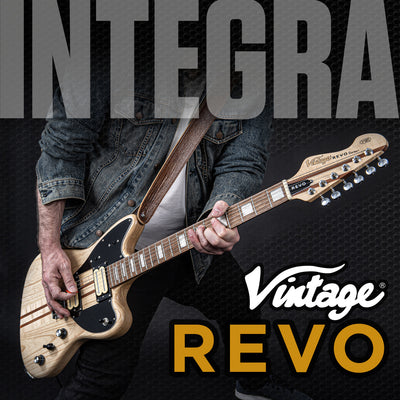 Vintage REVO Series 'Integra' Left-Hand Guitar ~ Satin Natural