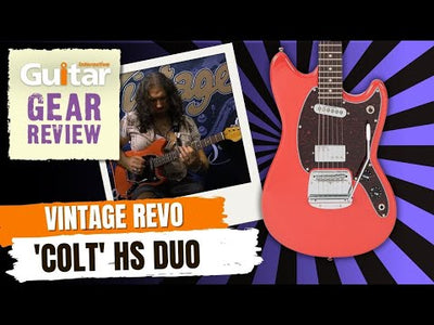 Vintage REVO Series 'Colt' HS Duo Electric Guitar ~ Boulevard Black