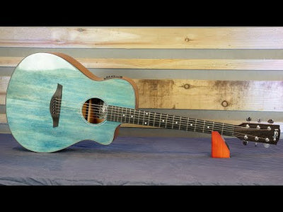 Vintage Pacific Coast Series Electro-Acoustic Guitar ~ Denim Blue