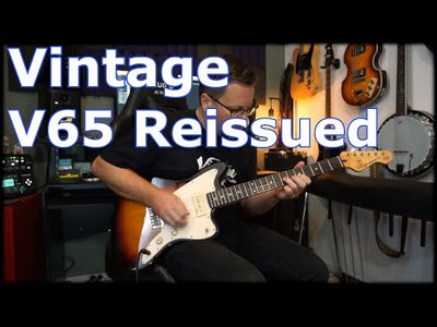 Vintage V65 ReIssued Hard Tail Electric Guitar ~ Tobacco Sunburst