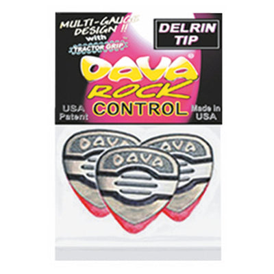 Dava 'Rock Control' Delrin Picks ~ 6 Pack