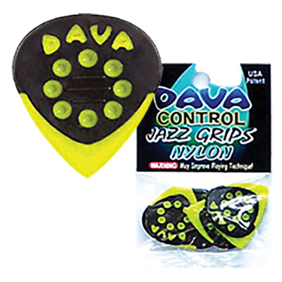 Dava 'Jazz Grip' Nylon Picks ~ 6 Pack
