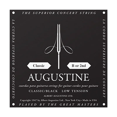 Augustine A2 Classic Black Single String - B/2nd