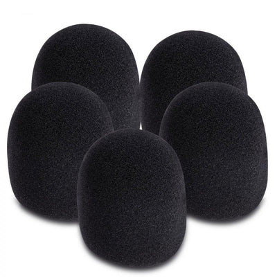 On-Stage Microphone Windscreens ~ Black 5-Pack