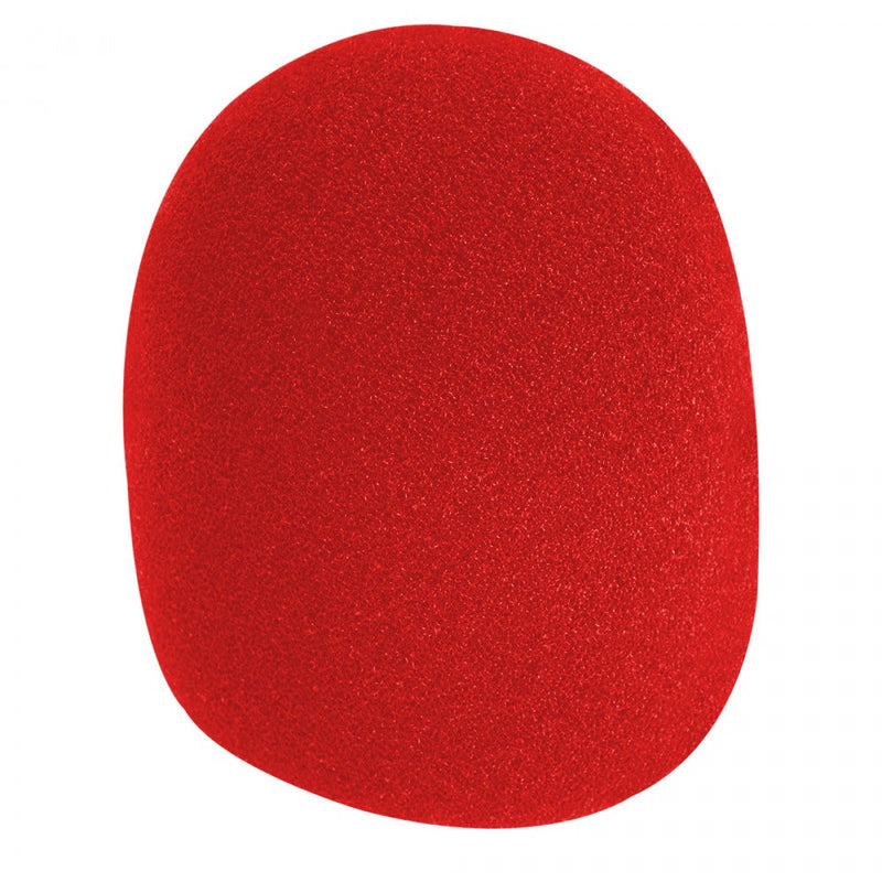 On-Stage Microphone Windshield ~ Red