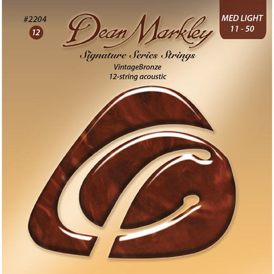 Dean Markley Vintage Bronze Medium Light 12 String 11-50 Acoustic Strings Set