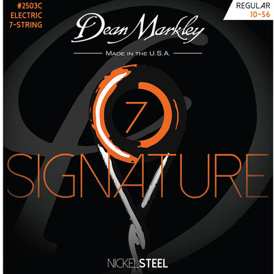 Dean Markley Custom Regular 10-56 NickelSteel Electric Signature Series 7 String Set