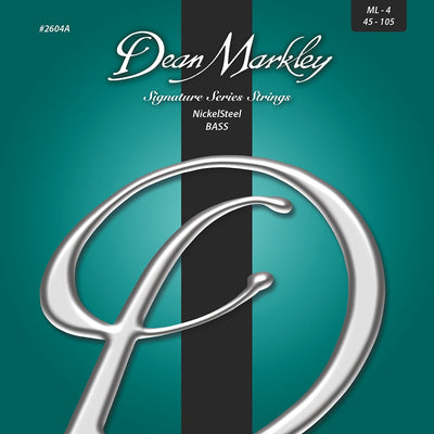 Dean Markley NickelSteel Signature Bass Strings Medium Light 4 String 45-105