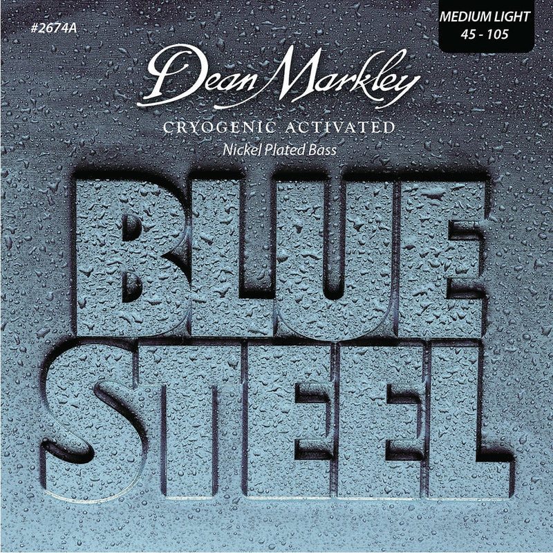 Dean Markley Blue Steel NPS Bass Guitar Strings Medium Light 4 String 45-105