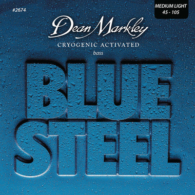 Dean Markley Blue Steel Bass Guitar Strings Medium Light 4 String 45-105