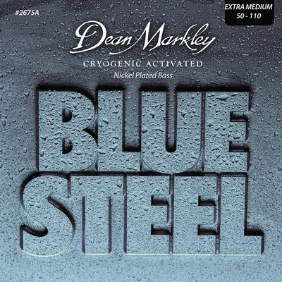 Dean Markley Blue Steel NPS Bass Guitar Strings Extra Medium 4 String 50-110