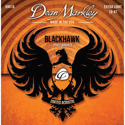 Dean Markley Blackhawk Coated Pure Bronze Extra Light 10-47