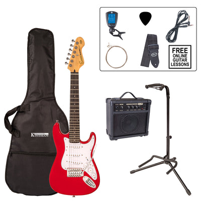 Encore 3/4 Size Electric Guitar Pack ~ Gloss Red