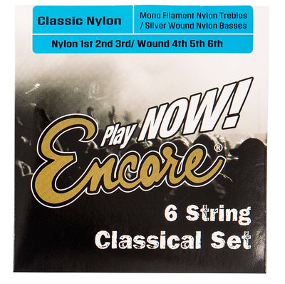 Encore Nylon Silver Wound Classic Guitar String Set