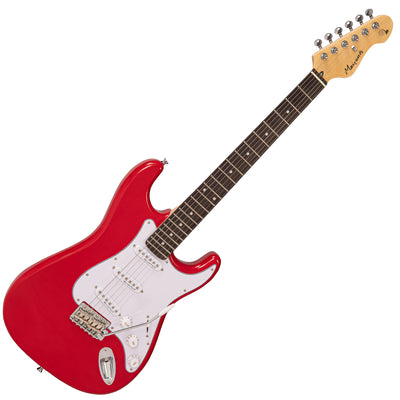Mairants Electric Guitar ~ Gloss Red ~ Free Clip on Tuner Included!