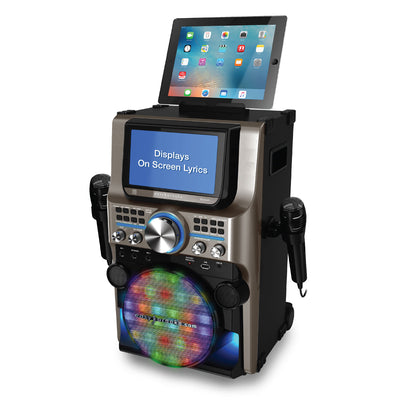 Easy Karaoke Ultimate Bluetooth®  Karaoke Machine with LED Multi-Colour Light Effects