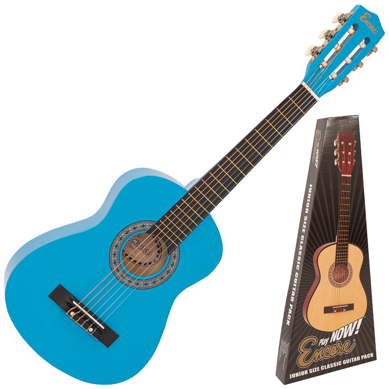Encore Junior Size 30" Classic Guitar Pack ~ Blue