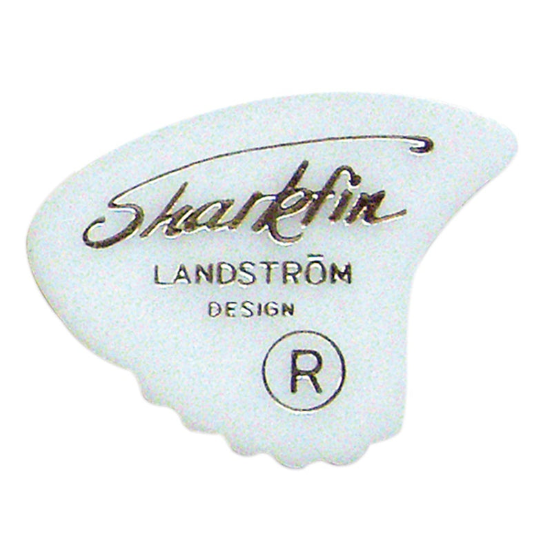 Sharkfin Pick ~ Medium White ~ 25 Pack