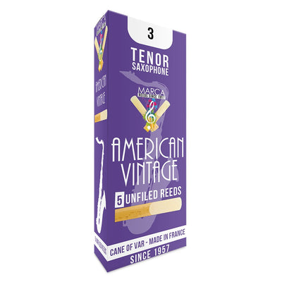 Marca American Vintage Reeds ~ 5 pack ~ Tenor Sax ~ 3
