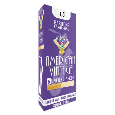 Marca American Vintage Reeds ~ 5 pack ~ Baritone Sax ~ 1.5
