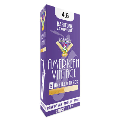 Marca American Vintage Reeds ~ 5 pack ~ Baritone Sax ~ 4.5