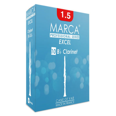 Marca Excel Reeds ~ 10 Pack ~ Bb Clarinet ~ 1.5