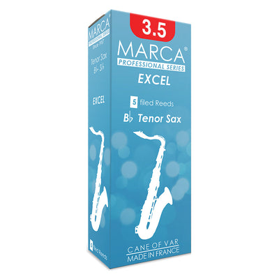 Marca Excel Reeds ~ 5 Pack ~ Tenor Sax ~ 3.5