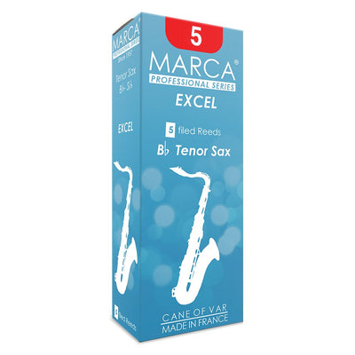 Marca Excel Reeds ~ 5 Pack ~ Tenor Sax ~ 5