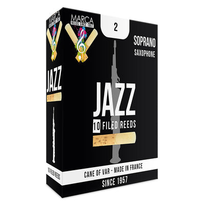 Marca Jazz Filed Reeds ~ 10 Pack ~ Soprano Sax ~ 2