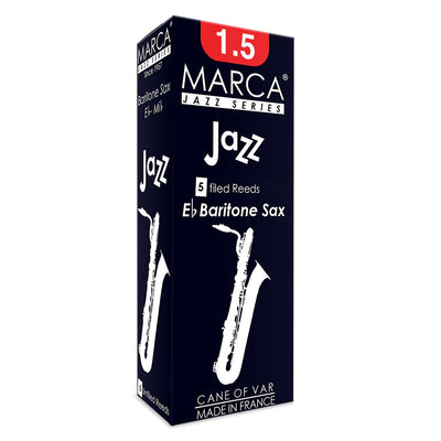 Marca Jazz Filed Reeds ~ 5 Pack ~ Baritone Sax ~ 1.5