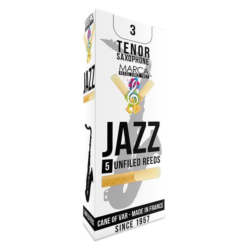 Marca Jazz Unfiled Reeds ~ 5 Pack ~ Tenor Sax ~ 3