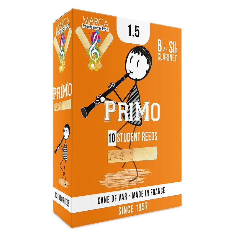 Marca PriMo Reeds ~ 10 Pack ~ Bb Clarinet ~ 1.5