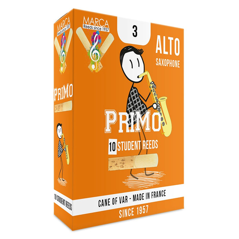 Marca PriMo Reeds ~ 10 Pack ~ Alto Sax ~ 3