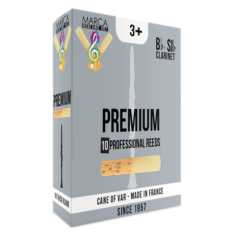 Marca Premium Reeds ~ 10 Pack ~ Bb Clarinet ~ 3.5+